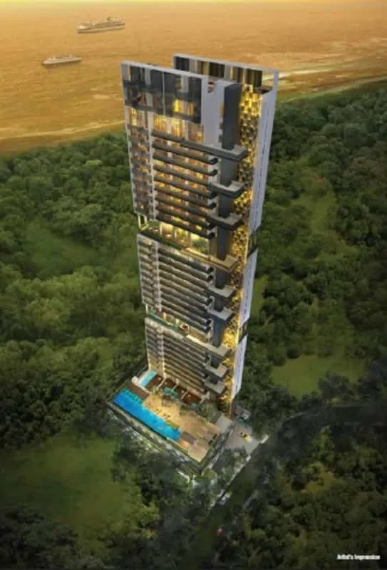 Freehold condominium tower at Spottiswoode Park